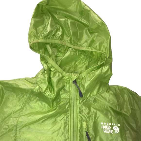 MOUNTAIN HARDWEAR Hoodie Hooded Jacket Rain coat, Run, Green, Size Women's XS - Picture 5 of 15